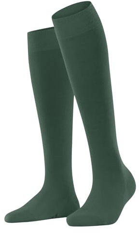FALKE Damen Kniestrümpfe Softmerino W Kh Wolle Baumwolle lang einfarbig 1 Paar, Grün Caiman 7998, 37-38