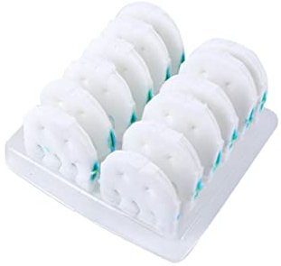 GOOHOCHY Einweg Bürstenköpfe Papier Für Badezimmerbürste 36 Stück Pinselzubehör Mit Zitronen Und Lavendelduft Ersatzköpfe Für Gründliche Wc Reinigung in Haushalt Und Hotel