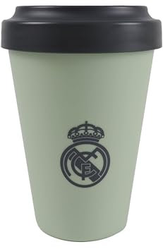 CyP Brands- Real Madrid Gobelet à emporter avec couvercle Vert Produit officiel