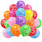 AUNGKWANG Geburtstag Luftballons, 100 Stück Bunt Premium Ballons, 30 cm Happy Birthday Luftballon, Ballons Geburtstag, Happy Birthday Ballon, Geeignet für Kinder ab 1 2 3 4 5 6 7 8 9 10 Jahren