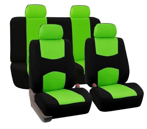 DZSHONGXINSM Sitzbezüge Auto Autositzbezug Für Dacia Für Duster Für Sandero Für Logan Für Dodge Für Challenger Für Ram Für Rampage Sitzschutz Sitzbezügesets(GRÜN)