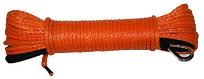 5mm * 15m Orange Synthetische Winde Seil, ATV Winch Line.Off Road Seil, Kevlar Winchkabel, ATV Winch Zubehör - Synthetisches Windenseil