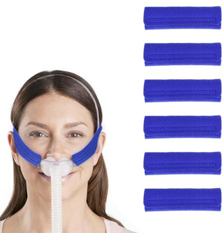 BOPRKTM 6-Pack CPAP Gurtbezüge CPAP ZubehöR Komfort Polster Verhindern CPAP Headgear Covers CPAP-Maske Gurtabdeckungen CPAP Gesichtspads Komfortables CPAP-Zubehör Schlafapnoe-Maskenkissen