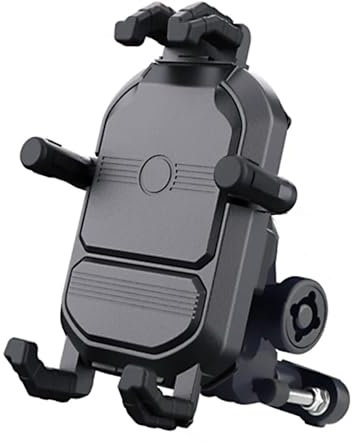 GDUTBC Motorrad Handyhalterung für Honda Gyro 2006-2013, 360° Drehbar Anti-Vibration Anti Shake Fahrrad Lenker Handyhalterung, Anti Shake Sicherer Handy Halterung,Handlebar Type