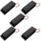 VISSQH 5 pcs 2 x 3.7V 18650 Plastic battery holder,18650 battery holder housing with Leads and on/off switch and cover(Black)