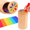 HaoVrisn Holz Montessori Spielzeug ab 1 2 3 Jahre, Holzspielzeug Montessori Spielzeug ab 1 Jahr, Motorikspielzeug ab 1 Jahr Lernspielzeug Geschenk für Kleinkinder - Holz Sortier & Stapelspielzeug