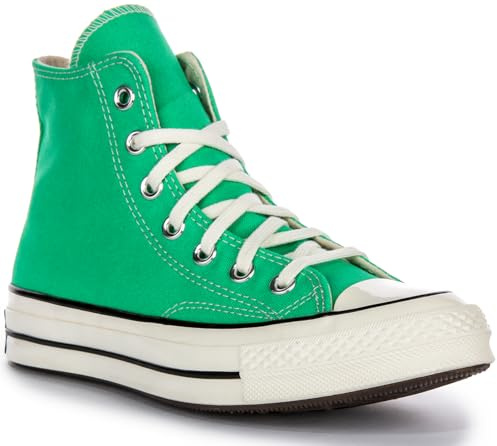 Converse Chuck 70 Hi Unisex Fashion Trainers in Green Black - 8 UK