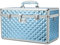 Storage Box with Key Lock, Lockable Medicine Storage Box, Empty First Aid Box, Security Lock Box, Medical Organizer, Multipurpose Locking Box, Safe Box for Home and Outdoor (Blue, X-Large)