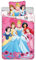Bettwäsche Disney Prinzessinnen Hearts, 100 % Baumwolle, wendbarer Bettbezug 140 x 200 cm + Kissenbezug 65 x 65 cm, mit Ariel, Jasmin, Cinderella, Belle und Schneewittchen