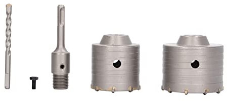 Baxnore Hole Saw, Steel Concrete Hole Saw Set, Portable Masonry Hole Saw Cutter, Hole Saw Drill Bit Set, Wall Drill Bit Kit for Aerated Blocks