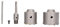 Baxnore Hole Saw, Steel Concrete Hole Saw Set, Portable Masonry Hole Saw Cutter, Hole Saw Drill Bit Set, Wall Drill Bit Kit for Aerated Blocks