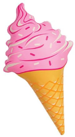 IMIKEYA 2 Stück Schwimmen schwimmt Riese klein Schwebend Creme Wasser pooldekorationen Pool Fittings Luftballons Pool aufblasbare Eistüten Schwimmende schwimmende Reihe Plastik Rosa