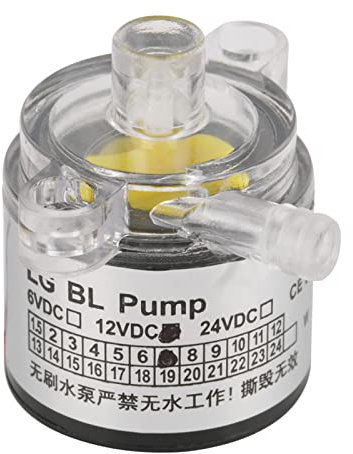 Mini de bajo Ruido Ambiental Plástico Eléctrico sin Escobillas 12V 7W para Bombas de Acuario, Bomba de Agua Pequeña de 12V