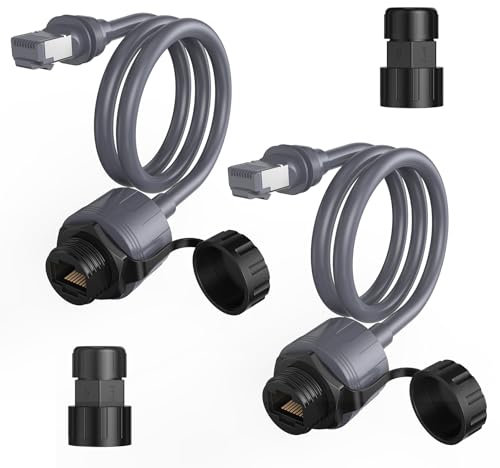 EDUP Starlink Ethernet Adapter Gen 3 & Mini with Waterproof Cable Extension, RJ45 Coupler for Star Link Standard V3 & Mini Dishy, Ideal for Indoor/Outdoor Use (2-pack)