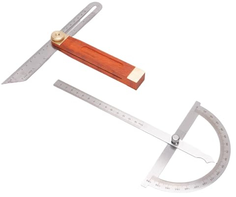SIXRUN Winkelmesser aus Edelstahl, Verstellbares T-Neigungsmessgerät für die Bautechnik