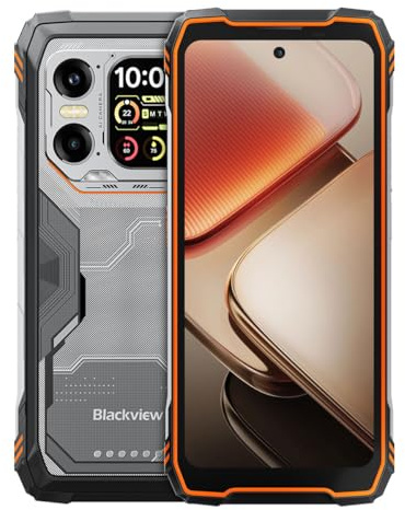 Blackview Xplore 1 | 6,78 FHD+ 120Hz | 36GB RAM + 256GB (2TB) | Orange | Rugged Smartphone 5G | Android 15 | 20000mAh | 64MP + 20MP Night Vision + 50MP | NFC | GPS | IP68/IP69K | 2 Jahre Garantie