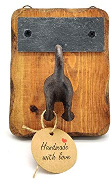 Handmade Dog & puppy name sign & lead/leash hook. PERSONALISED. Stunning quality Christmas/Birthday gift for dog Lovers!