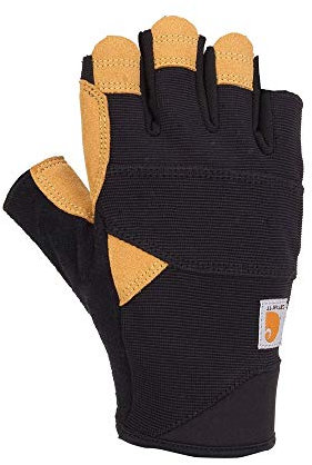 Carhartt Herren Gepolsterte Handfläche Winter-Handschuhe, Schwarz/Gerste, Large