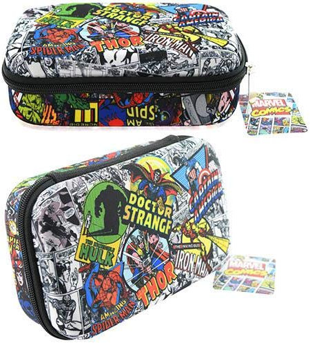 Marvel Geformtes Federmäppchen mit Avengers Spiderman Thor Hulk Comics