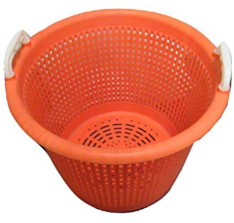 Large Storage Basket Orange 44L (Graduated Castro Fishing Camping Home)