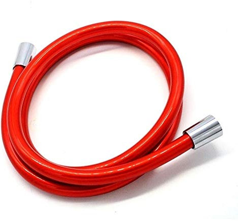 YIJIAN-UMBRELLA Brauseschläuche PVC-Flexible Brauseschlauch Rot PVC-Schlauch for Handbrause Badezimmer Sanitär-Schlauch Plumbling Rohr Badezimmerzubehör (Size : 150CM)