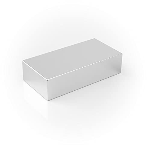 Maqna Neodym Quadermagnet, 40x20x10mm, Silber, N52