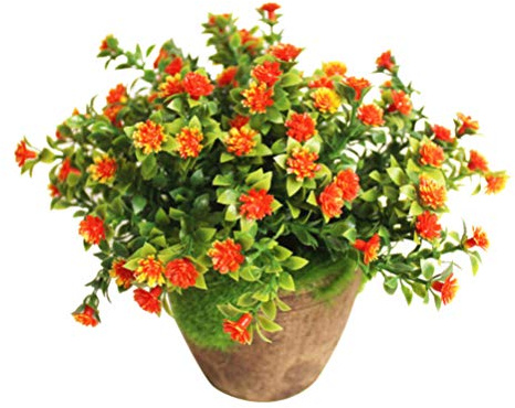 Kunststoff Künstliche Pflanzen in Orange für Heimdekoration Bonsai