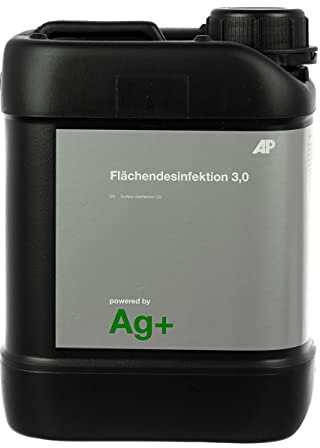 Ag+ Flächendesinfektion/Desinfektionsreiniger, ideal für Bad, Küche, Böden und jegliche Oberflächen, 30 sec viruzid (10 L)