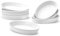 UIBFCWN Au Gratin Lot de 8 plats de cuisson ovales en céramique de 19,1 x 11,4 cm pour portion unique, cocottes individuelles qui passent au four, poêles à gratiner pour lasagnes et cordonniers, 326 g