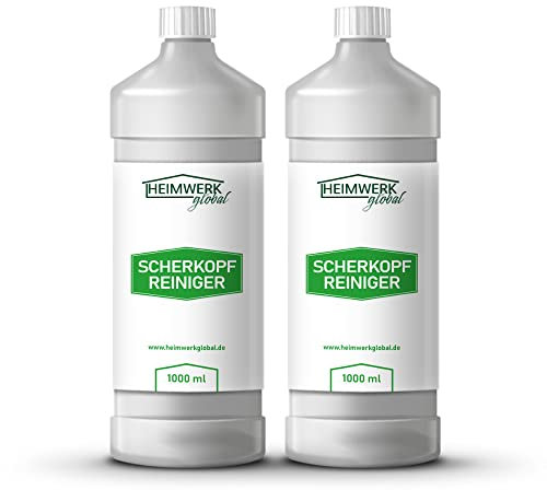 Heimwerkglobal Scherkopfreiniger 2x 1 Liter Nachfüllflüssigkeit für Reinigungskartuschen