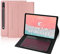 Samsung Tab S8 Ultra Hülle mit Tastatur 2022, Tastatur für Galaxy Tab S8 Ultra 14.6, Magnetisch Abnehmbarer Tastatur Samsung S8 Ultra mit QWERTZ Layout Pencil Halter, Rosa