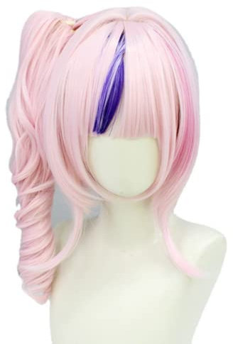 Wig Anime Cosplay Vtuber Nijisanji Maria Marionette Cosplay Perücke Frauen Lange Locken Haar Hitzebeständige Synthetische Haar Halloween Frauen Spiel Perücke