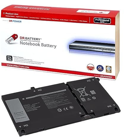 DR. BATTERY JK6Y6 CF5RH Battery Compatible with Dell Latitude 3410 3510 Vostro 5300 5401 5501 Inspiron 5300 5301 5402 5408 5409 5502 5508 5509 5400 5406 7405 7300 7306 7500 7506 C5KG6 5NDNH [11.4V]