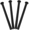 Maxmoral 4PCS Door Hinge Pins 4 inch for Replacing Interior Door Interior Security Ideal for Repairing and Replacing self-Closing Door Hinges Garage Door Kitchen Black