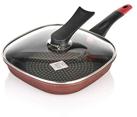 DameCo Bratpfanne, Pfanne, Steak, Teller, Diamant-Bratpfanne, Bratpfanne, kein Rauch, kein Anhaften, universelle 28-cm-Bratpfanne Interesting