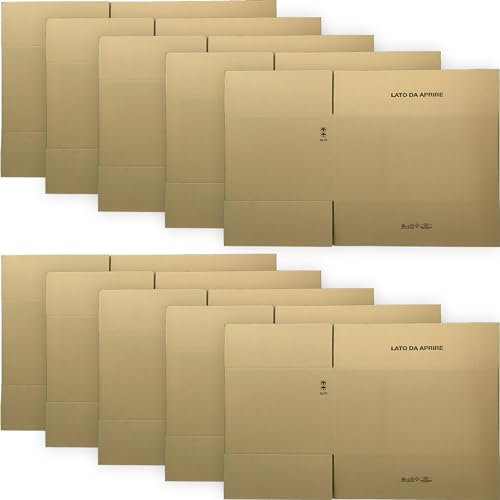 Sicignano Casalinghi Ingrosso Casalinghi Arredo Giardino Hotellerie Sicignano | Schachtel aus amerikanischem Karton, 40 x 40 x 9 cm, doppelwellig, robust, mit Symbolen, Versand - erhältlich (1)