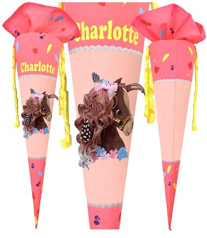 Schultüte mit Pferd passend zum ZitronenfaltBär ergobag/Einhorn/für Mädchen/benutzerdefinierte