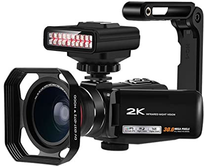 AMAZWI Videocamera Video Camera Camcorder WiFi Night Vision Z63 Full HD Vlogging Camera With Ir Light 3 2GB Memory Card, For Vlog Recording Videocamera digitale per vlogging