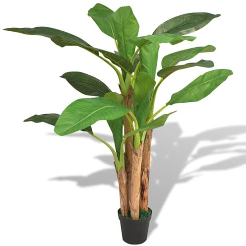 CFODOJ Decor Kunstblume Bananenbaum Kunstpflanze mit Topf 175 cm grün
