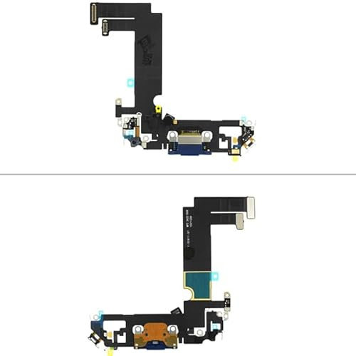 Generisch Ladebuchse/Mikrofon Connector kompatibel mit iPhone 12 Mini blau Connector, Lade-Stecker (A2176, A2398, A2400, A2399)