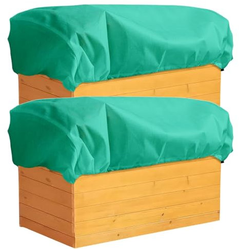 DKINY 2PCS Voiles Hivernage Plante Jardinière 150x40x45 CM Housse Protection Bac à Fleurs Couverture Hivernale Contre Gel pour Protéger Plantes Fleur dans Jardinere