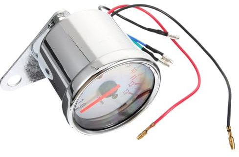 Gatuida Motorrad-tachometer Zeiger-drehzahlmesser Weiß Stilvolle Instrumententafel Einfache Montage Kompatibel Für Diverse Motorräder