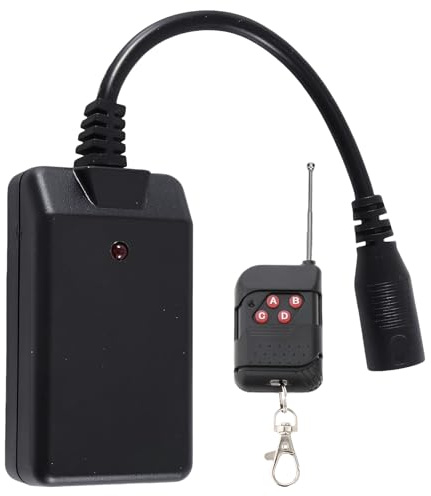 GOMETY Nebelmaschine Fernbedienung Ersatz 3 Polig, 4-Tasten-Fernbedienung, Controller für Eine Nebelmaschine, Schwarz, Universelle Kompatibilität, Bühnenbeleuchtungszubehör für 400W, 900W