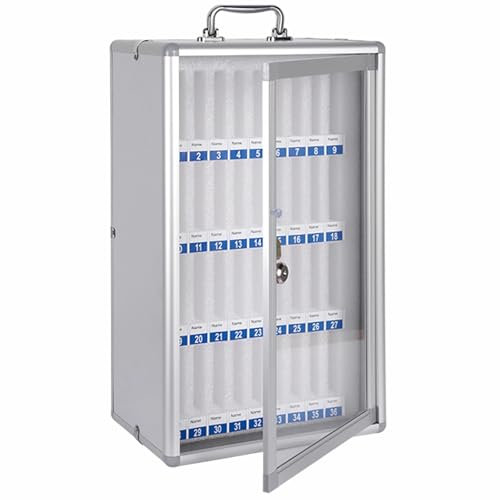 YINXSLO Handytresor Aluminium Handy gefängnis Wandmontierter Handysafe Abschließbare Handygarage Schule für Szenarien in denen Mobiltelefone isoliert Werden müssen (36 Slots)