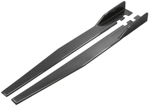 THBNKPE Auto Seitenschweller für BMW 5 Series G30+G31 2017-2025,Rocker Splitters Panel Exterior Lower Side Bottom Line Anti Kratz Schutz Externes Zubehör,A2-117cm Glossy Carbon Fiber