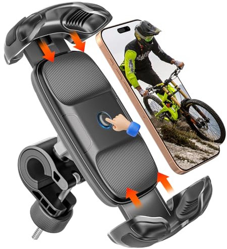 Bigtruely Soporte Magnetico Movil Coche Plegable Giratorio Universal 360° Rotatorio Ssoporte, Negro
