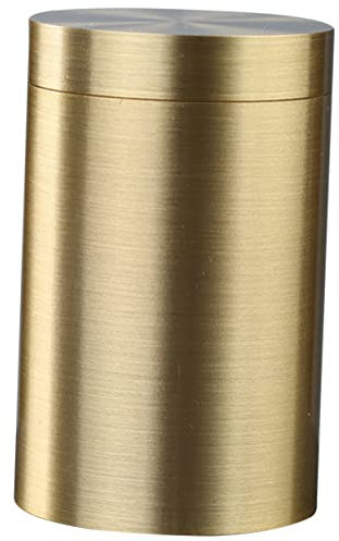 VINTORKY Kupferkanister Teebox Kleine Dichte Behälter Kaffeedose Aufbewahrungsbox Teekanister Vorratsglas Tee-aufbewahrungsbehälter