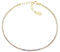 Amen Bracciale Unisex Collezione Tennis Mania. Gioiello Realizzato in Argento 925 di Colore Oro e zirconi Multicolor Viola e Bianchi. Lunghezza: 17 + 3 cm. La referenza è BT1DEGVI17
