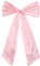 Giant Bow Decoration, Large Double Satin Bow Backdrop Themed Room Accessories for Wedding Baby Bridal Shower Party Supplies (Pink)