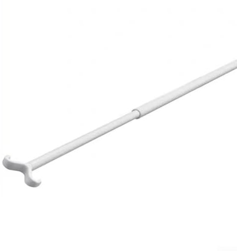 Lecreatekit Aluminum Alloy Sliding Blinds Rod, Adjustable Telescopic 70CM 135CM Window Pole With Hook For Roof Windows Blinds